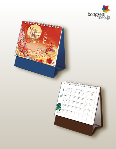 Lịch bàn gấp 2 - Rồng thiêng vượng khí - Giang sơn thịnh vượng Lịch bàn gấp 2 - Rồng thiêng vượng khí - Giang sơn thịnh vượng