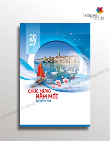 lịch treo tường THÀNH PHỐ XANH NHỊP SỐNG BỀN VỮNG