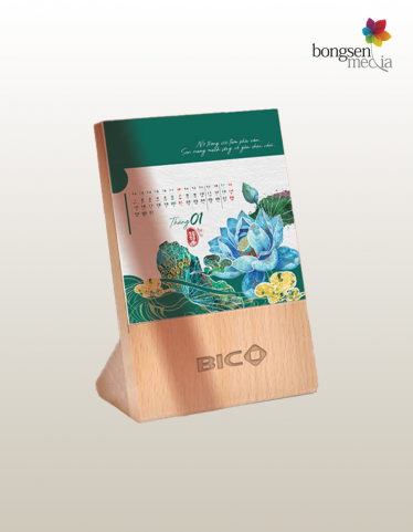 ĐẾ LỊCH BÀN GỖ 2026 ĐẶC BIỆT 01A