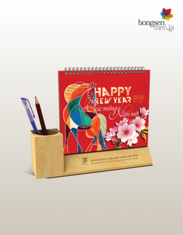 ĐẾ LỊCH BÀN GỖ 2026 ĐẶC BIỆT 03A