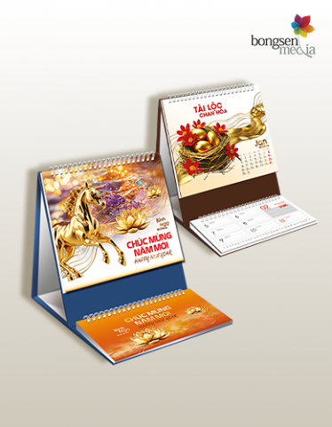 Lịch bàn gấp 3 - Vượng khí An khang