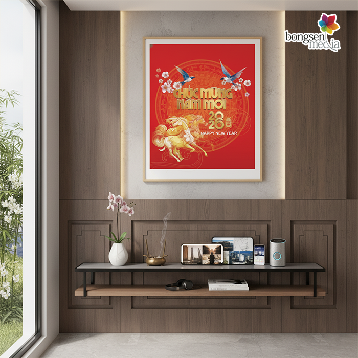 Lịch treo tường sang trọng Bongsen media 2026